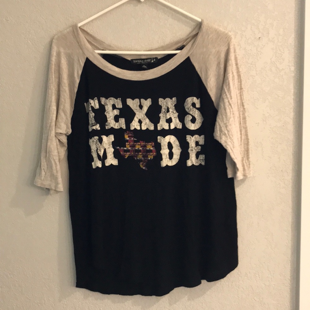 Texas made living doll T-short large